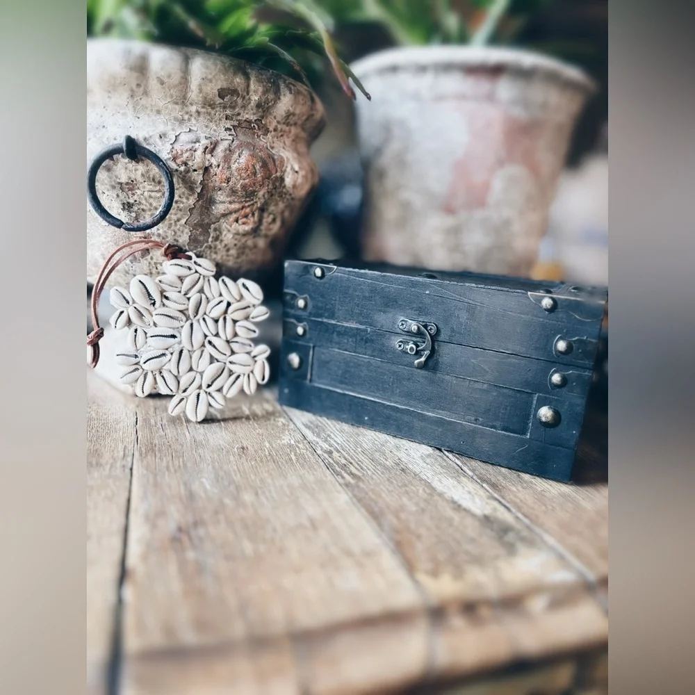 Ornament / Cowrie Shell / Keepsake Box